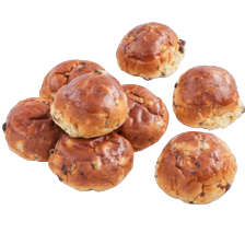 Mini rozijnen krentenbollen